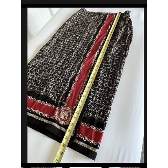 TALBOT’S Equestrian Engineered Print Wrap Skirt Long Size Medium NWOT - Picture 7 of 9